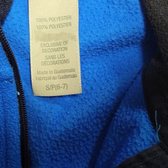 Blue Fleece pullover with a half-zip front S | 6-7 - Picture 2 of 4